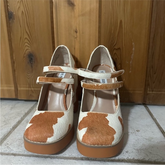 Steve Madden Cow Print Platforms - Picture 2 of 3